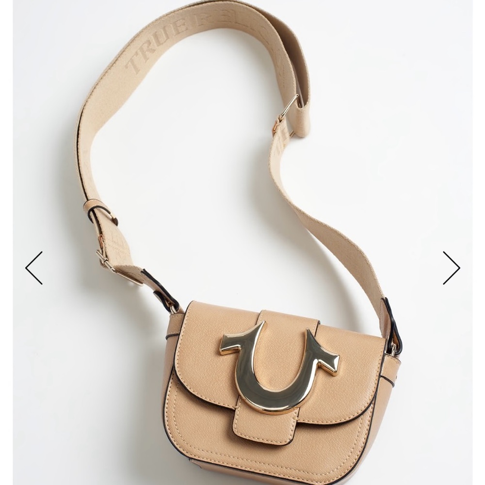 True Religion tan horseshoe bag